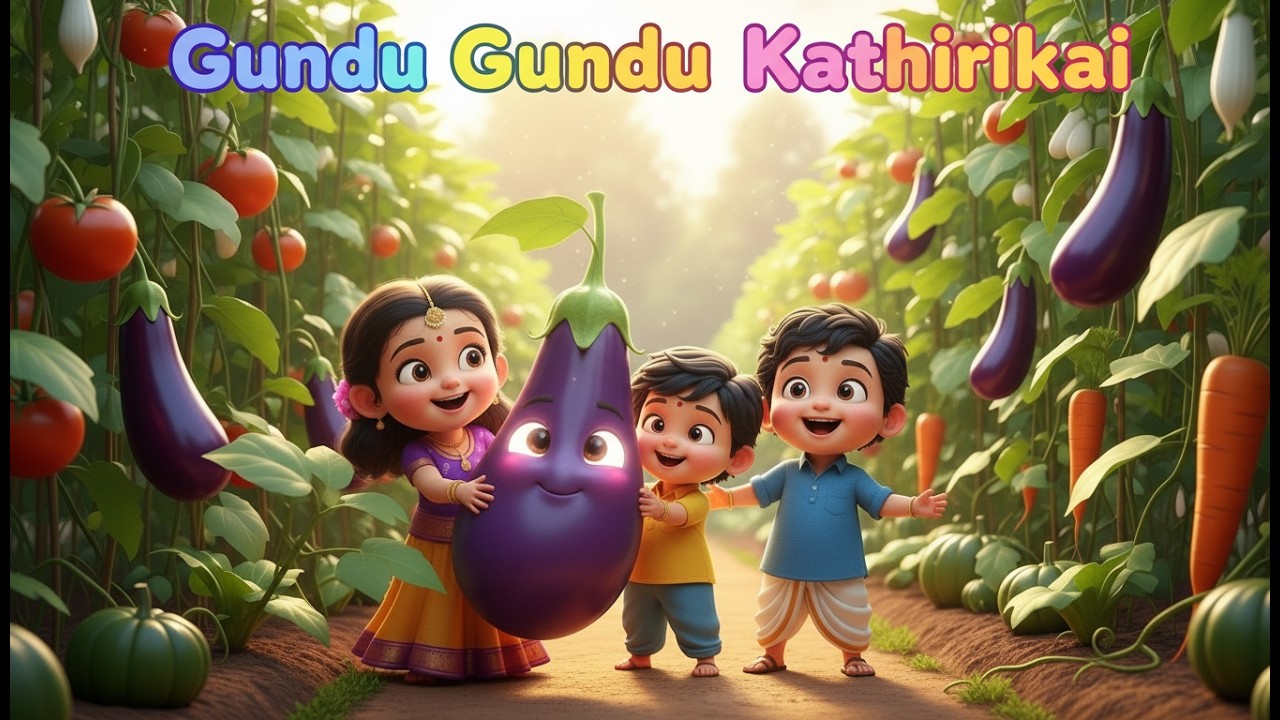 Gundu Gundu Kathirikai | Fun Vegetable Song for Kids | Tamil Vegetable Song for Toddlers