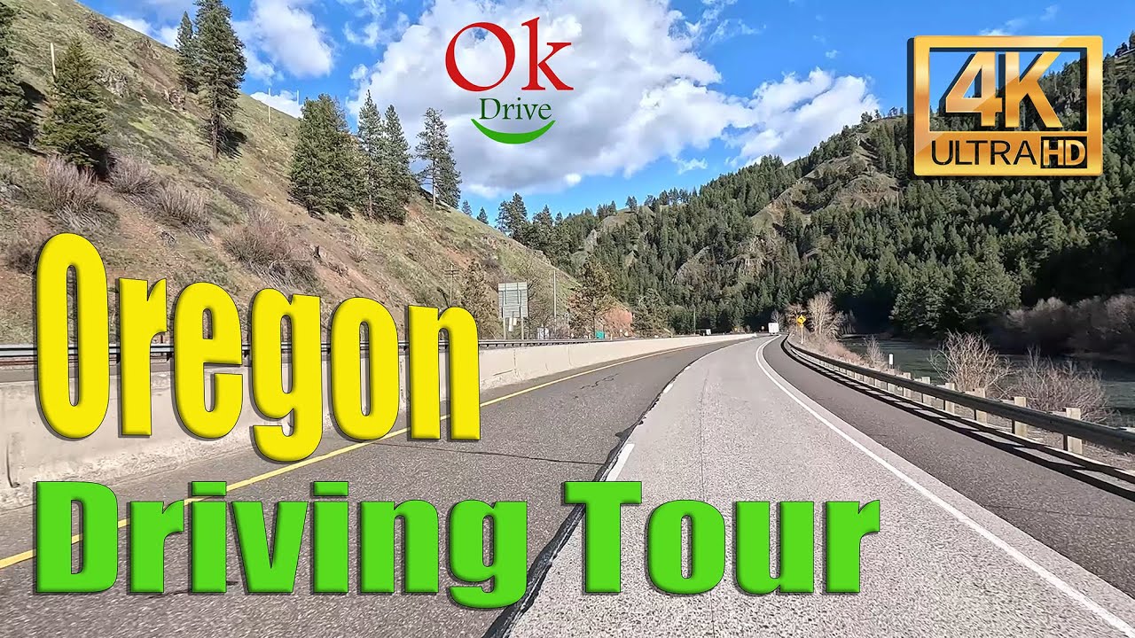 4k Spring Scenic Drive  - Oregon - USA Roads -  White Noise