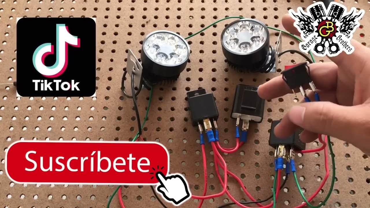 Cómo hacer circuito de estrobo (sirve para moto y carro) diodo 1n5408