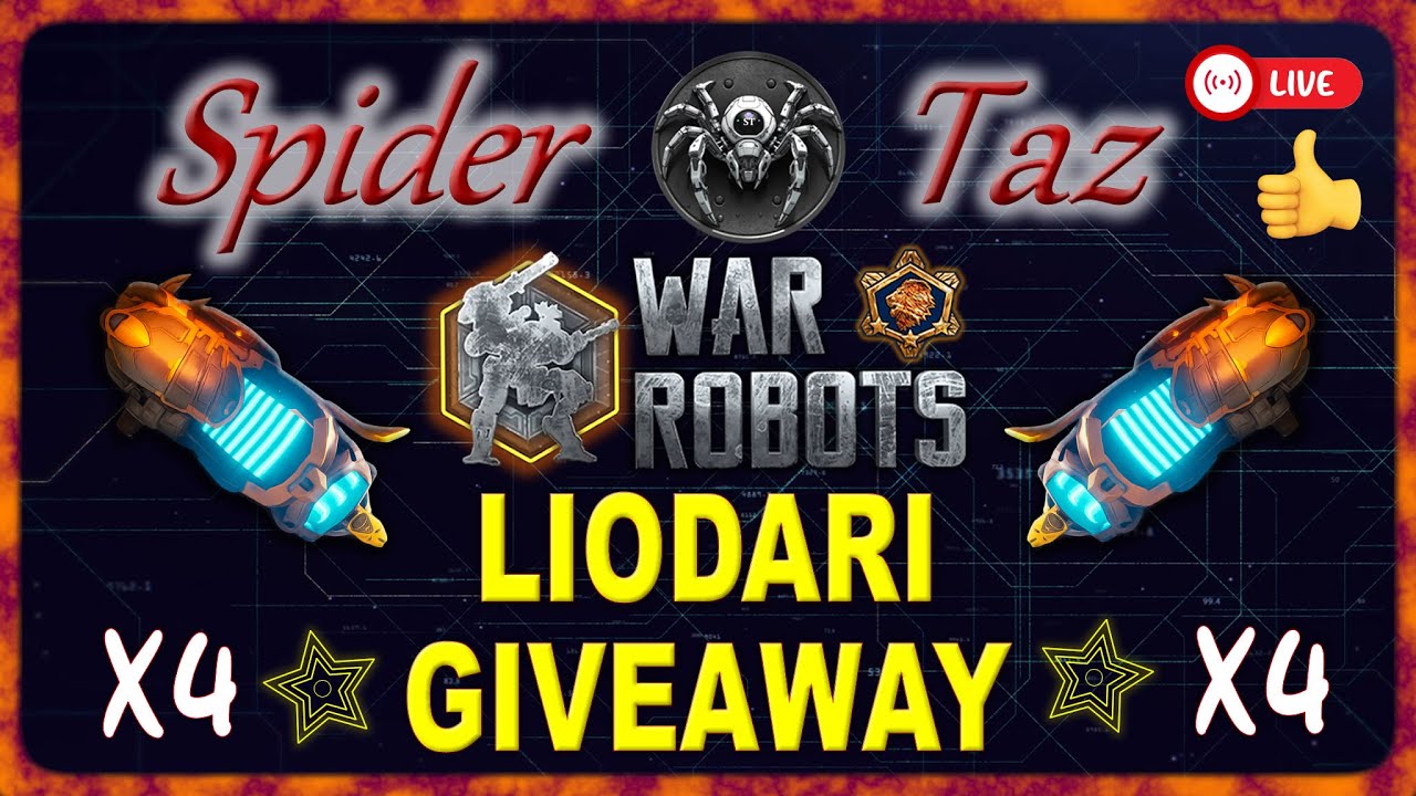 🔴 War Robots LIVE | GIVEAWAY LIODARI X 4 | #WRwinLiodari | D-GEMS! | #Dgemgiveaway