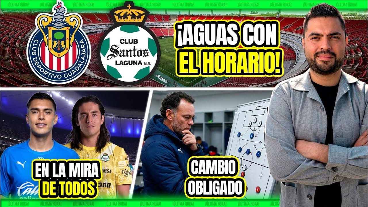 🔥 HOY ¿DÓNDE Y CÓMO VER CHIVAS VS SANTOS? Tala será checado con lupa. Milito le moverá al XI