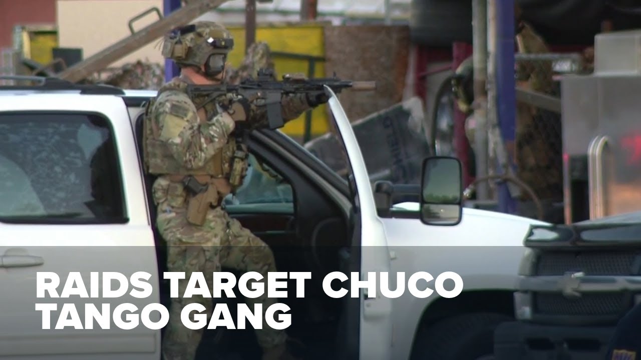22 arrested in raids targeting Chuco Tango gang for drugs, firearms