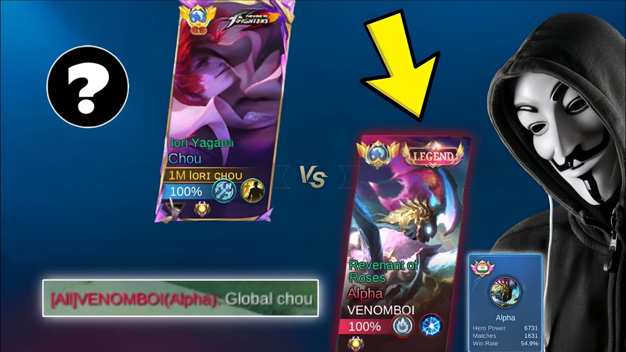 TOP GLOBAL CHOU VS CHEATER ALPHA INSANE GAMEPLAY WHO WIN? - MLBB