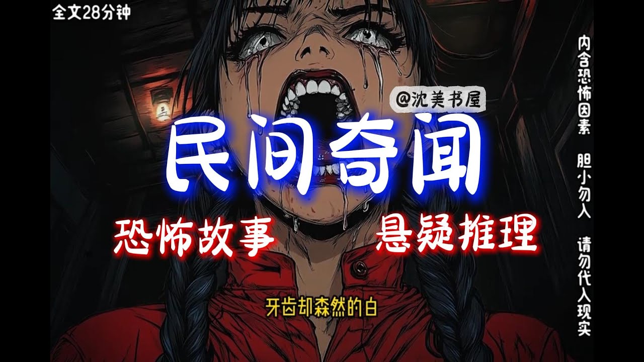 民间奇闻｜完结文24分钟哄睡小故事 #沈美书屋 #悬疑#恐怖故事#一口气看完系列#悬疑推理#原创动漫