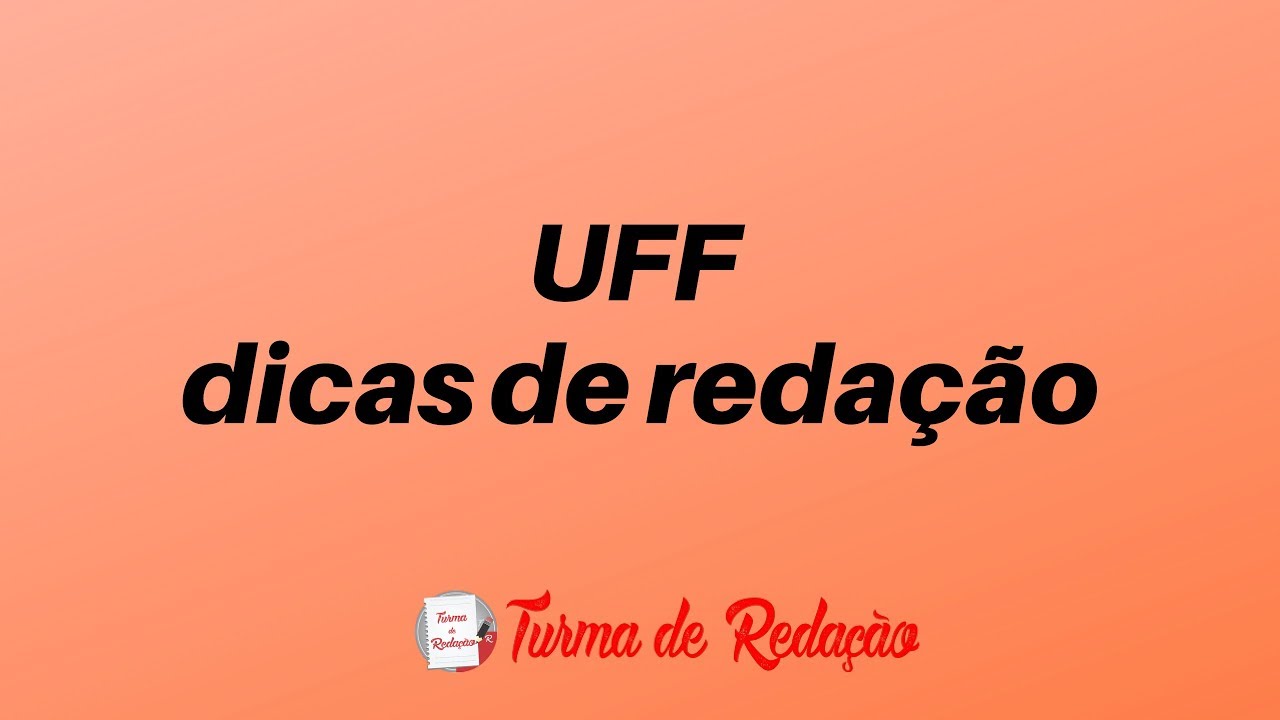 UFF Dica de Reda&ccedil;&atilde;o