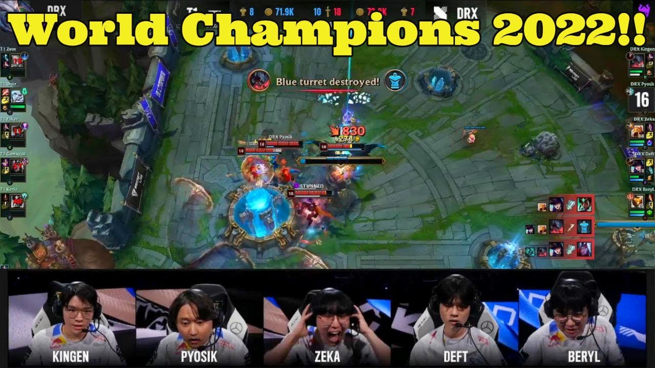 The Moment DRX Beat T1 To Win Worlds!!! (Emotional)