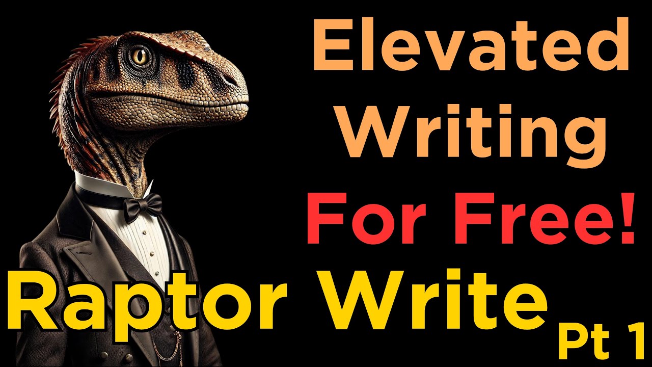 How to Use The best free AI writing software!! RaptorWrite Pt 1