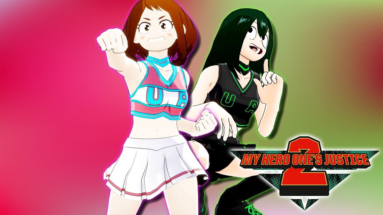 Cheerleader DLC Costume Gameplay (Uraraka & Tsuyu) | My Hero Academia: One's Justice 2