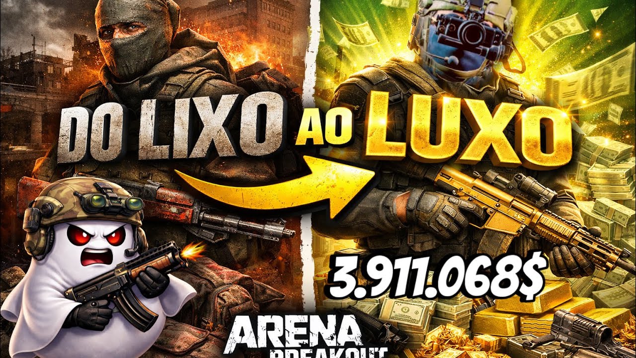 ENTREI POBRE E SAÍ RICO! 💰 Farm absurdo no Arena Breakout s11 -FANTASMA-FPS