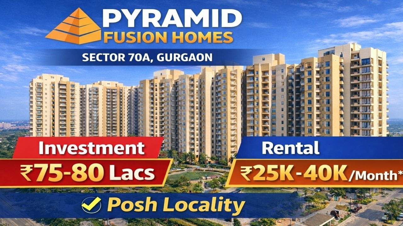 2BHK in Pyramid Fusion Homes | ₹75–80L | Rental ₹35–40K | Affordable Living in Gurgaon  ||