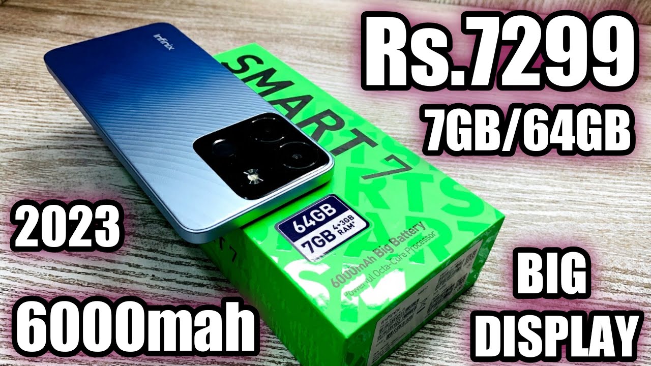 Infinix Smart 7 Unboxing - 7GB/64GB, 6000mah, Budget King ?