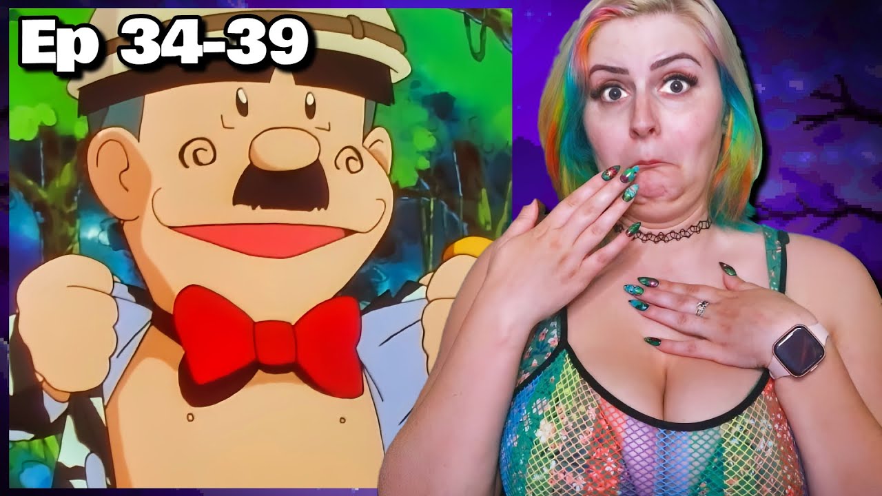 They put THIS in Pok&eacute;mon?! | Pok&eacute;mon Anime Reaction S1E34, S1E35, S1E36, S1E37, S1E38, S1E39