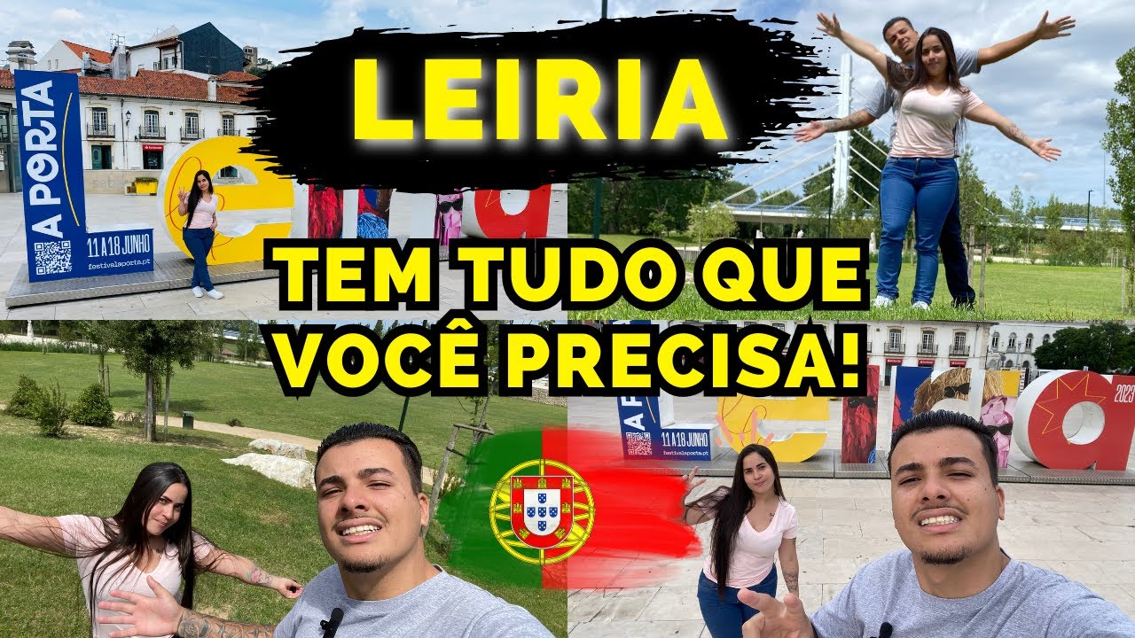TOUR PELA NOSSA CIDADE EM PORTUGAL 🇵🇹 (CENTRO de LEIRIA)