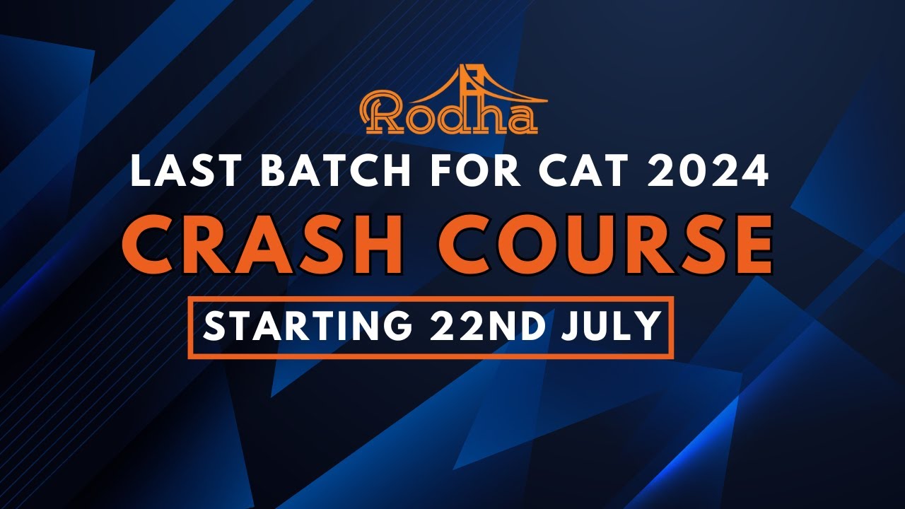 LAST BATCH FOR CAT 2024 || CAT CRASH COURSE