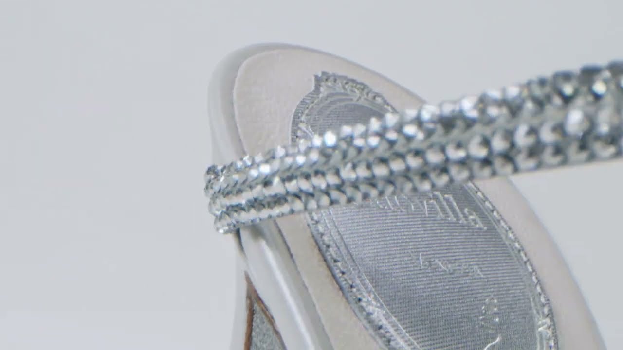 Cleo Silver Sandal - macro details