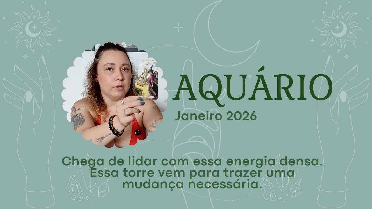 ♒ AQUÁRIO JANEIRO 2026 - Chega de lidar com essa energia densa. Essa torre vem para trazer mudança.