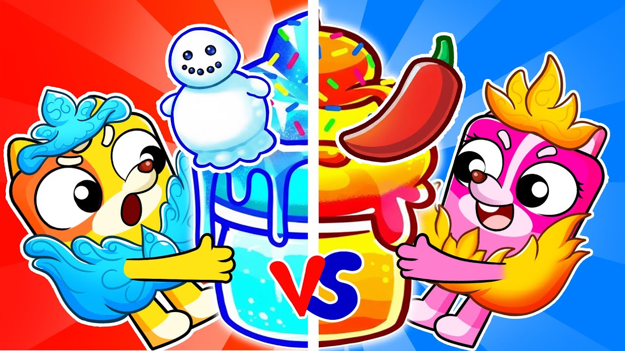 🔥❄️ Hot VS Cold | Pink and Black Challenge | Funny Opposites Song for Kids | Ringo Kids