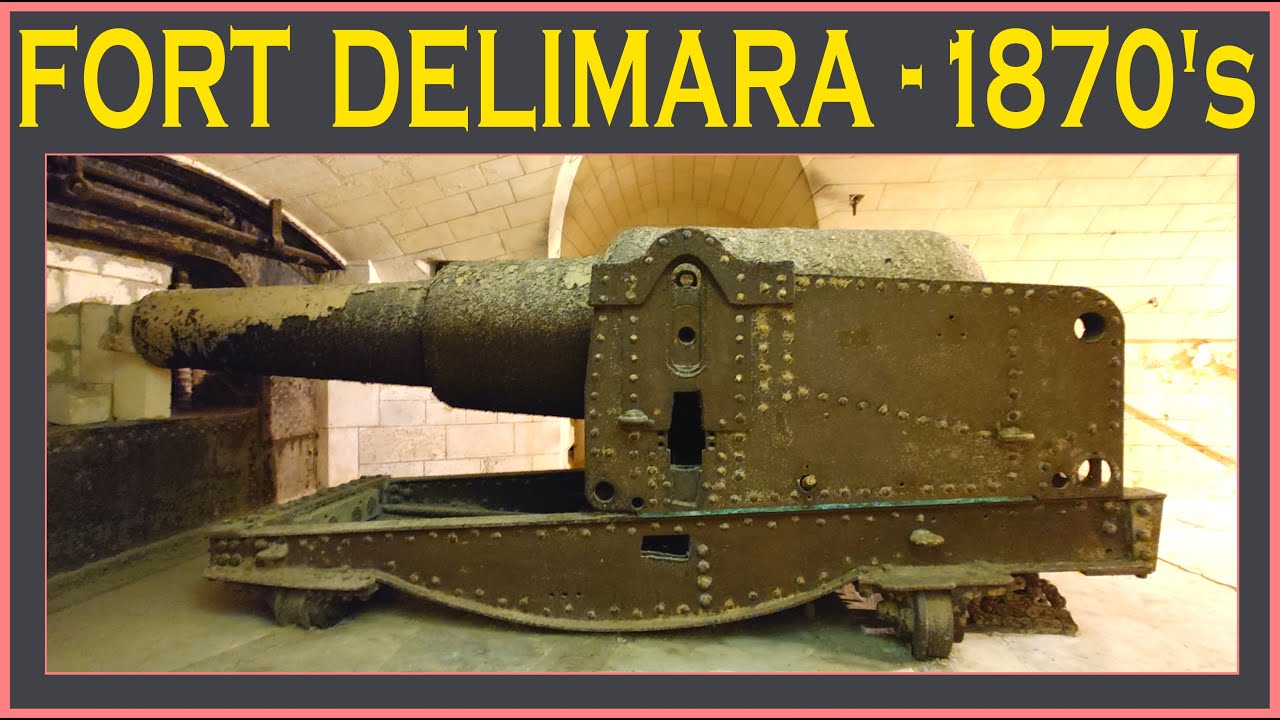 The RML 12.5-inch 38-ton guns and Fort Delimara.  Walk-through