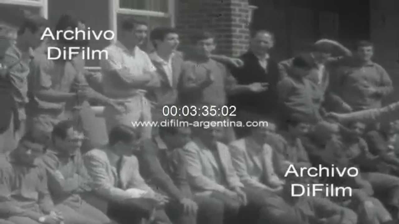 Seleccion Argentina a horas del partido con Inglaterra 1966