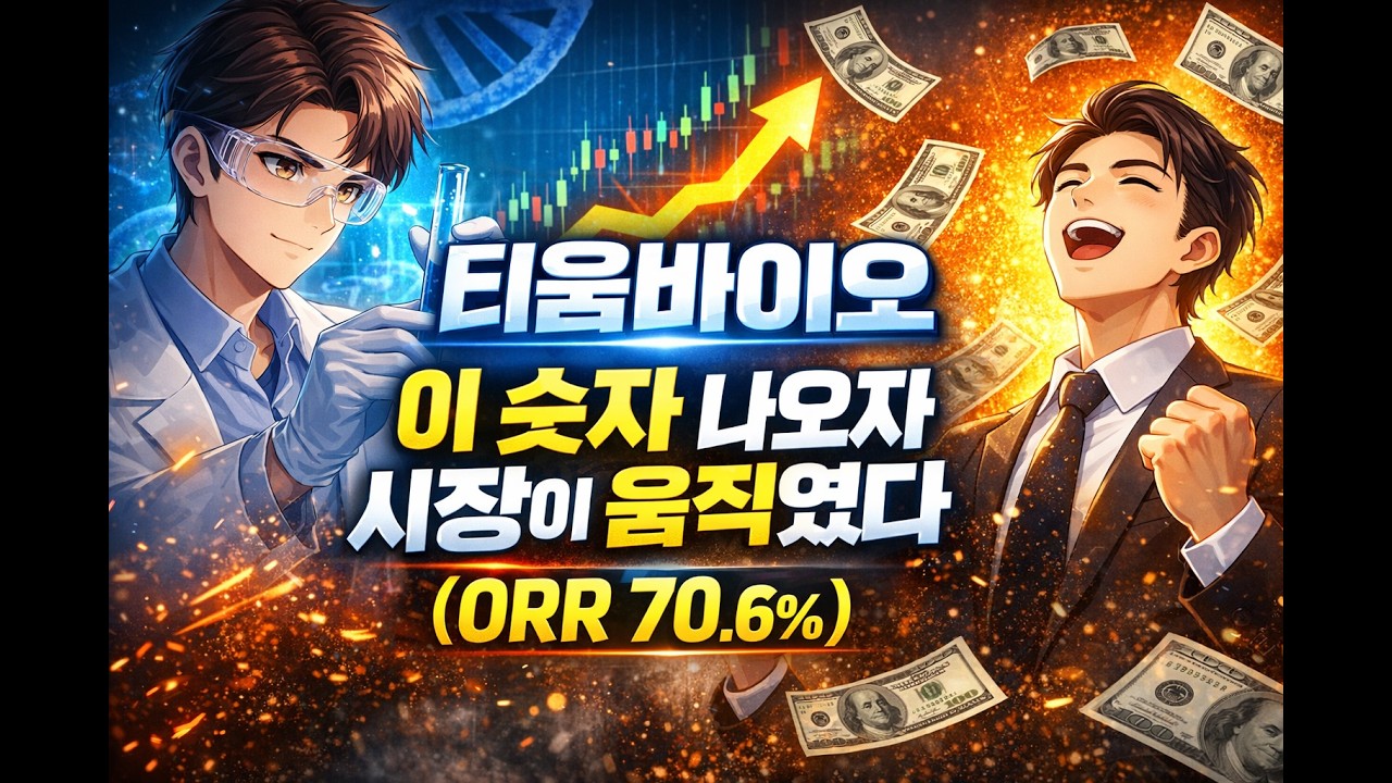 티움바이오, 이 숫자 나오자 시장이 움직였다 (ORR 70.6%)