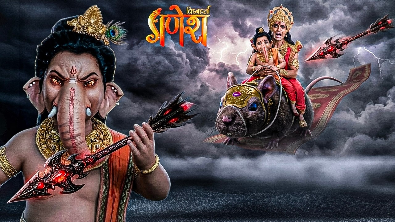 गणेश जी ने शिव जी के प्रहार से इंद्रदेव की रक्षा की। VIGHNAHARTA GANESH   || Latest Episode ||