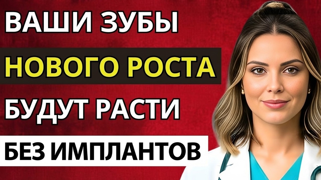 Это заставляет зубы снова расти без имплантов (японские учёные обнаружили)