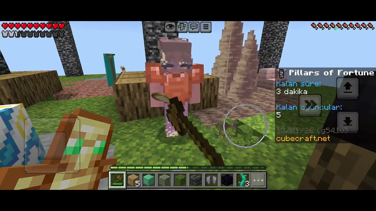 Cubecraft pillars of fortune oynuyoruz 