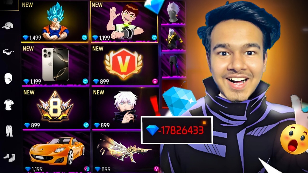 Noob To PRO😍 1,00,000 Diamond দিয়ে কিনে নিলাম Store থেকে সবকিছু 💎🤯!