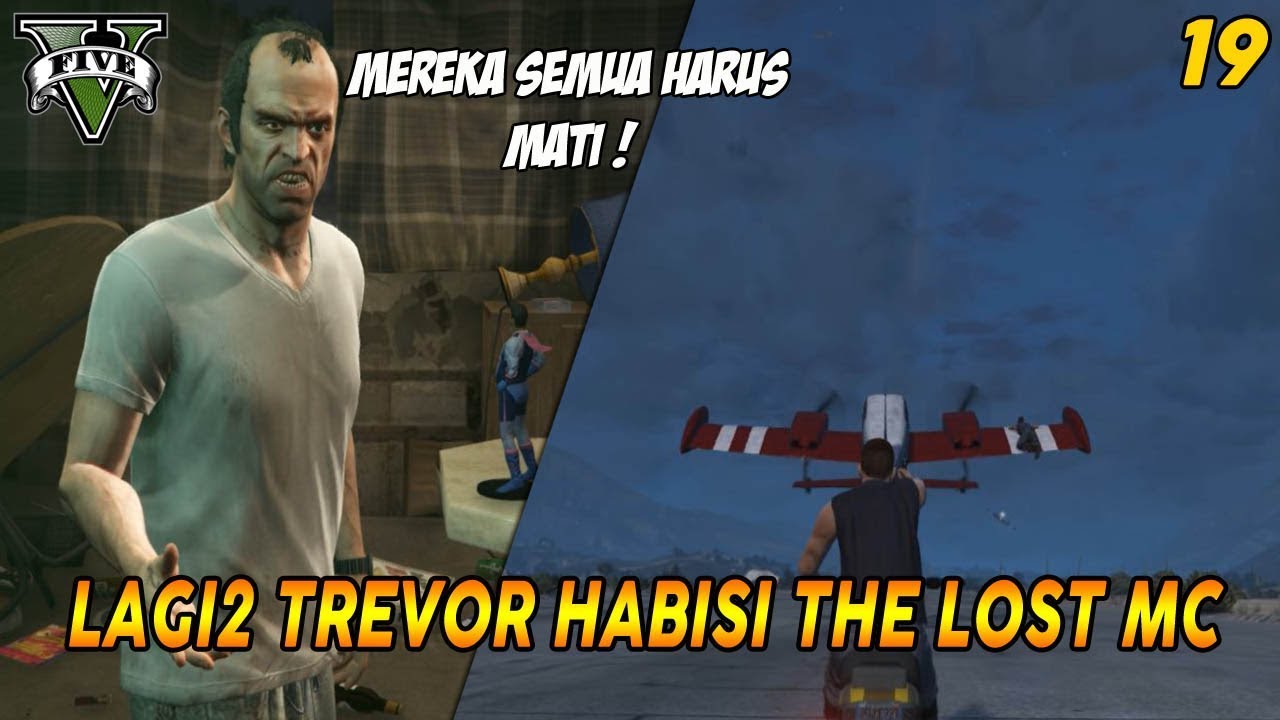 INI AKIBATNYA KETIKA THE LOST MC ACAK ACAK RUMAH TREVOR | PANDUAN MISI GTA 5 (19) NERVOUS RON