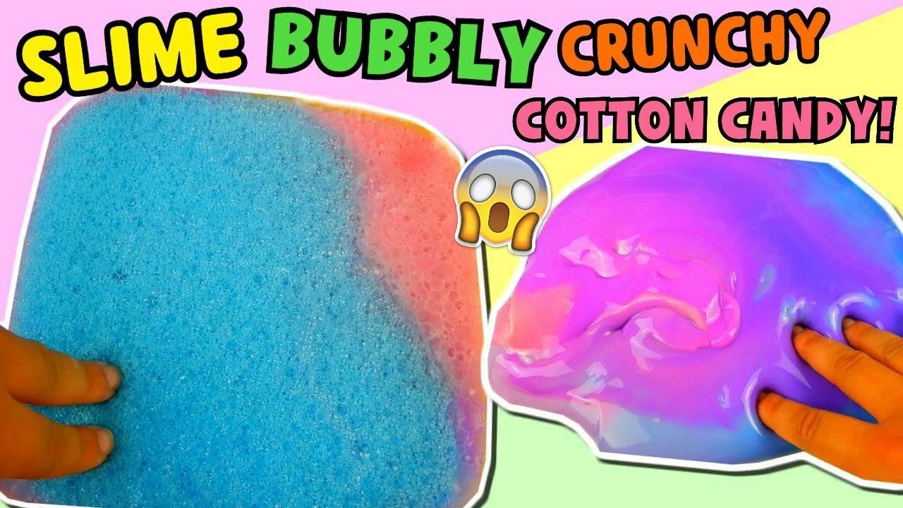 SLIME BUBBLY CRUNCHY COTTON CANDY GALAXY! +ASMR Iolanda Sweets
