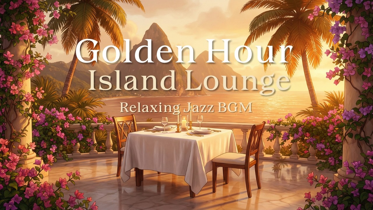 Golden Hour Groove  | Calm Island-Inspired Lounge (1 Hour)