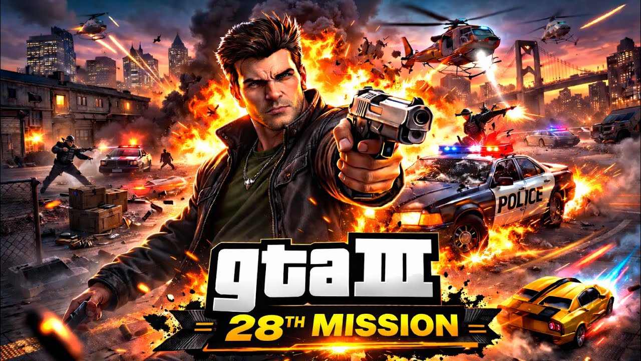 Grand Theft Auto | GTA III 28th mission | @90sgamesss | #gta3 #gtaiii #4kgames #gaming #gta6 #games 