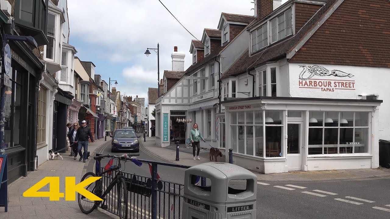 Whitstable Walk: Town Centre & Beach【4K】