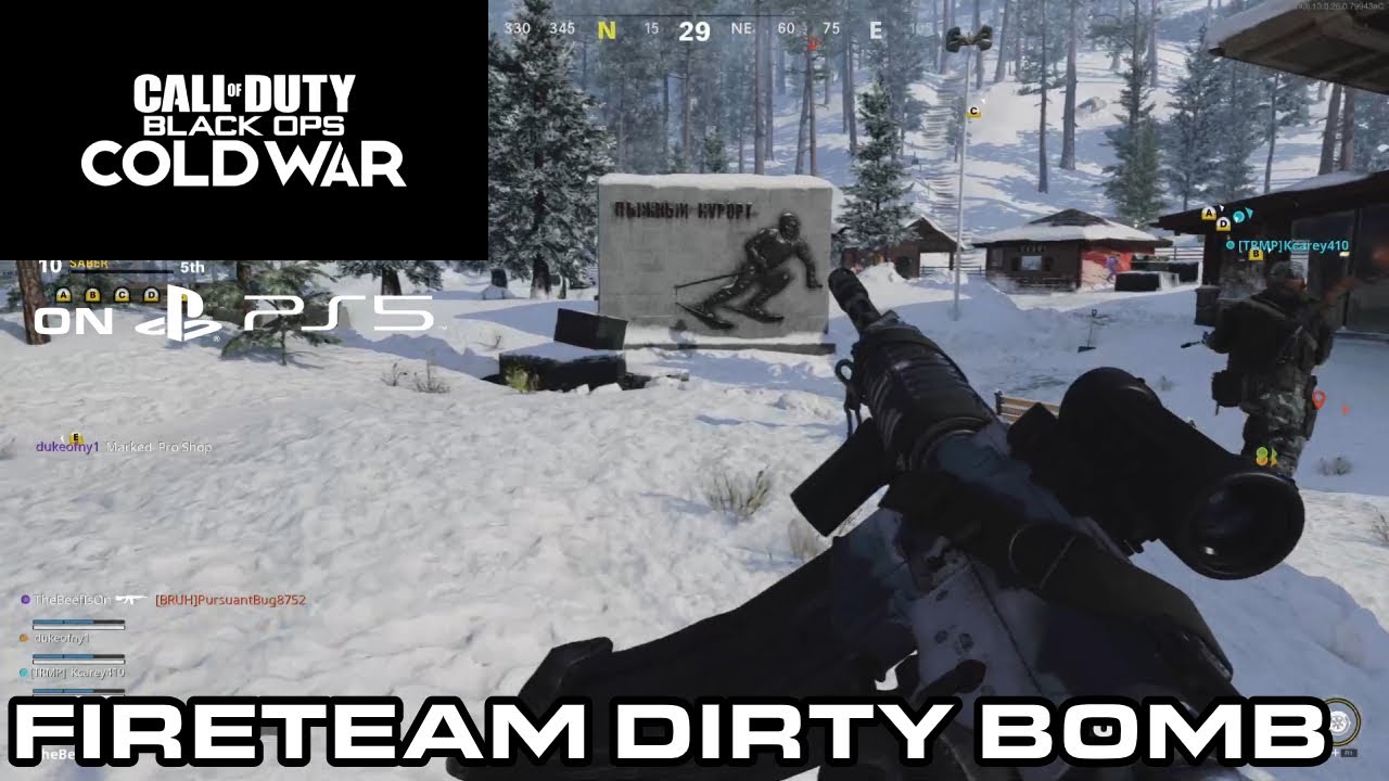 Call Of Duty Black Ops Cold War Fireteam Dirty Bomb Gameplay On PS5 (No Commentary)