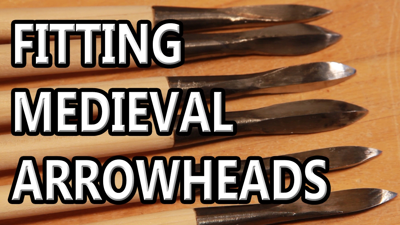 How to fit medieval arrow heads to shafts, hand forged etc
