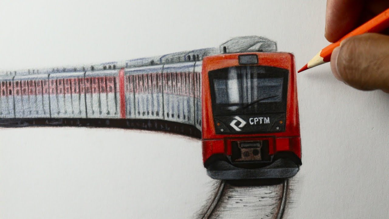 Como desenhar o Metrô de SP -  Série 7000 CPTM