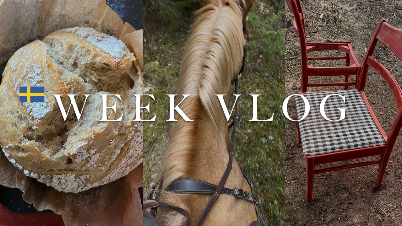 Bakken, opknappen en naaien |  Slowliving in Zweden | Weekvlog #134
