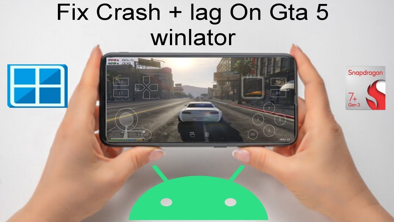 How to Fix Gta 5 crash & Fix lag on Winlator  || Snapdragon 7+ gen 3