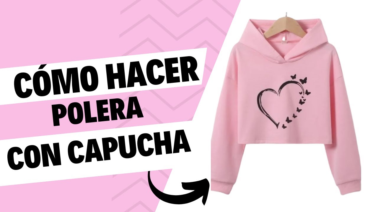 Molde de polera con capucha para dama