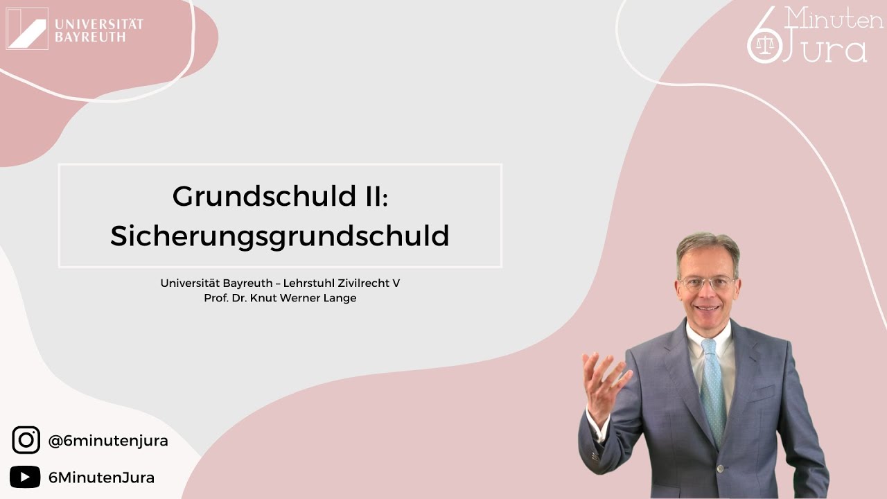 Grundschuld II: Sicherungsgrundschuld
