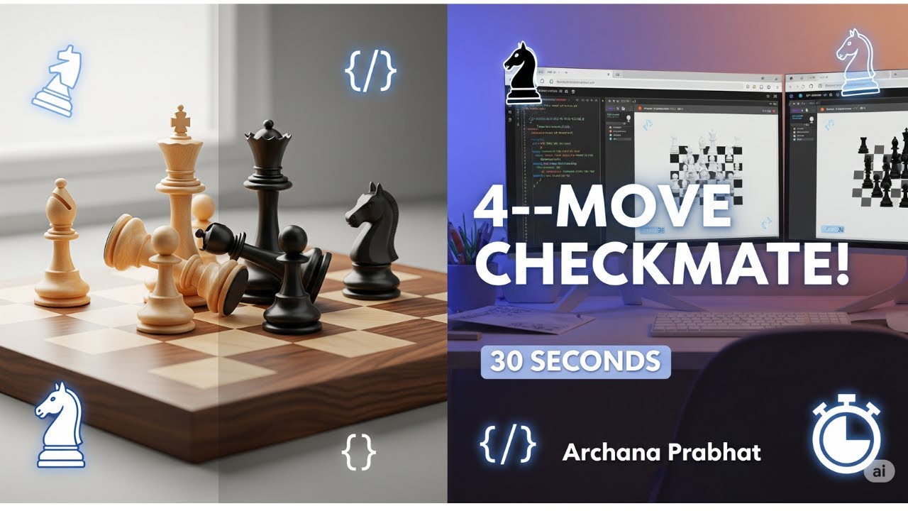 Building a Multiplayer Chess Game with Node.js - Epic 4-Move Checkmate Demo