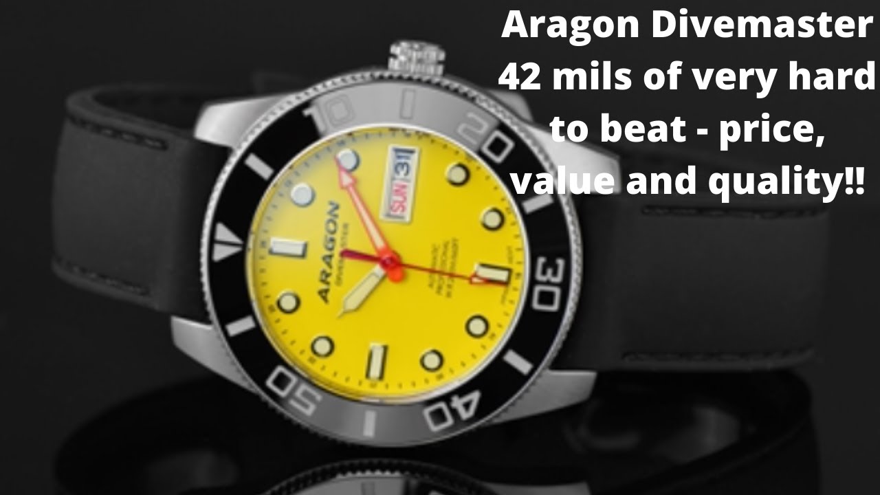 ARAGON DIVEMASTER watch review and unboxing - a superb value package!!
