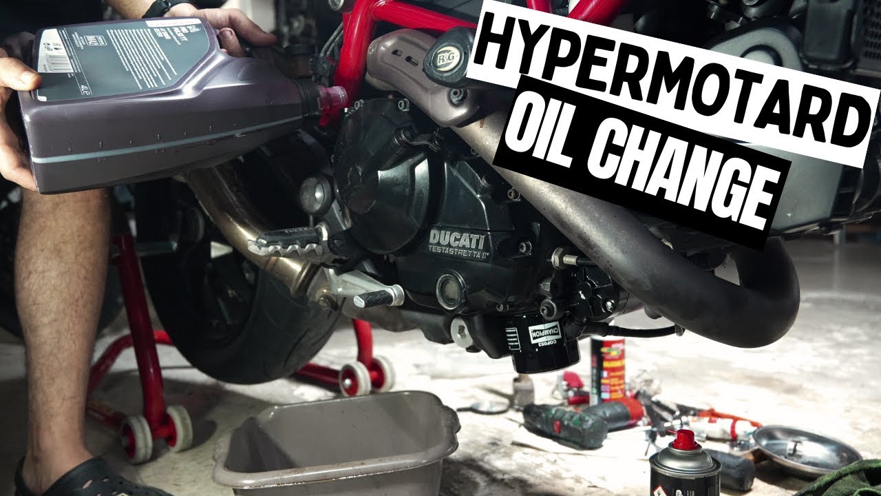 Ducati Hypermotard Oil Change