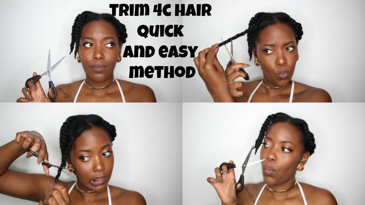 HOW TO TRIM 4C NATURAL HAIR