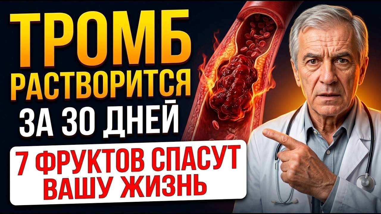 99% людей НЕ знают: эти 7 фруктов растворяют ТРОМБЫ быстрее таблеток. Кровь СТАНЕТ как в молодости