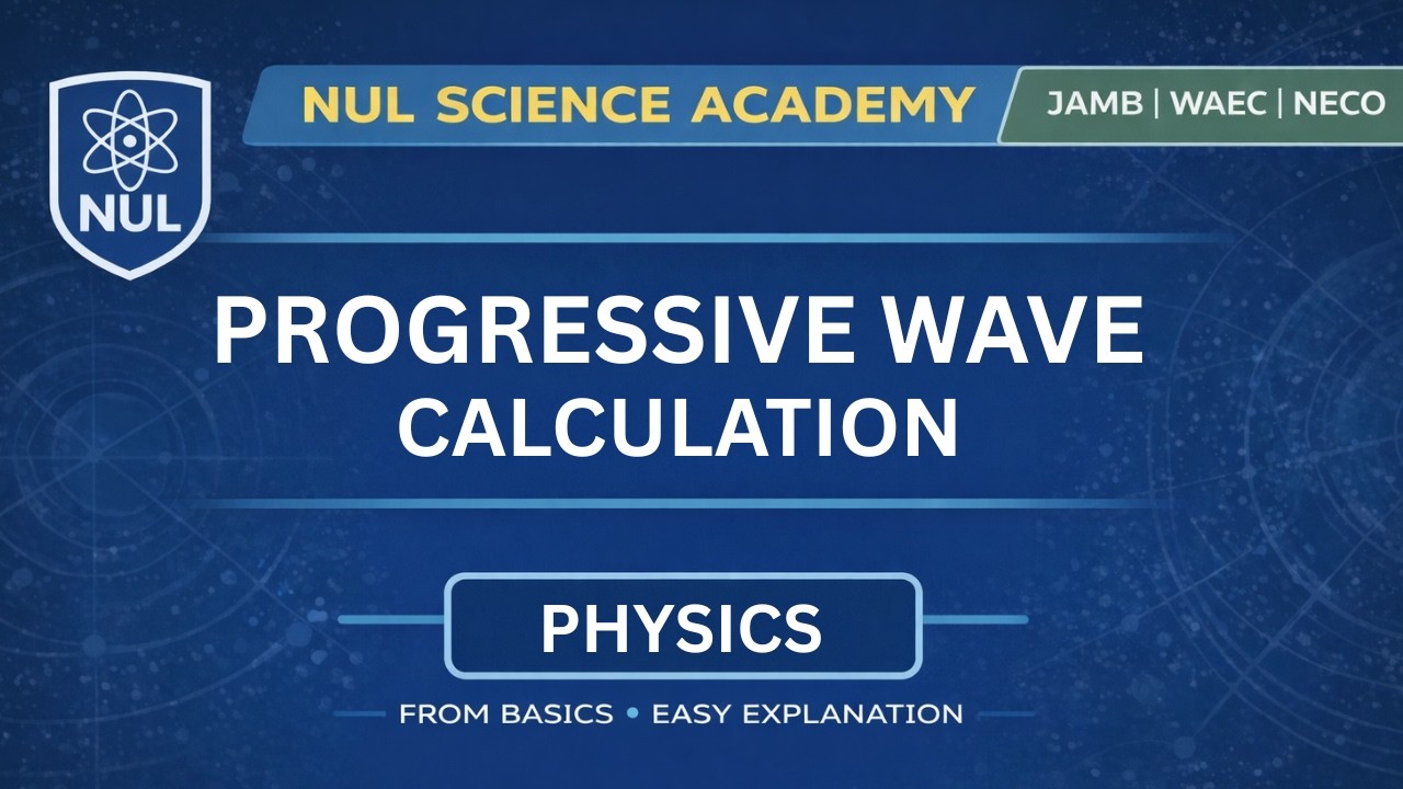 JAMB PHYSICS | PROGRESSIVE WAVES CALCULATION