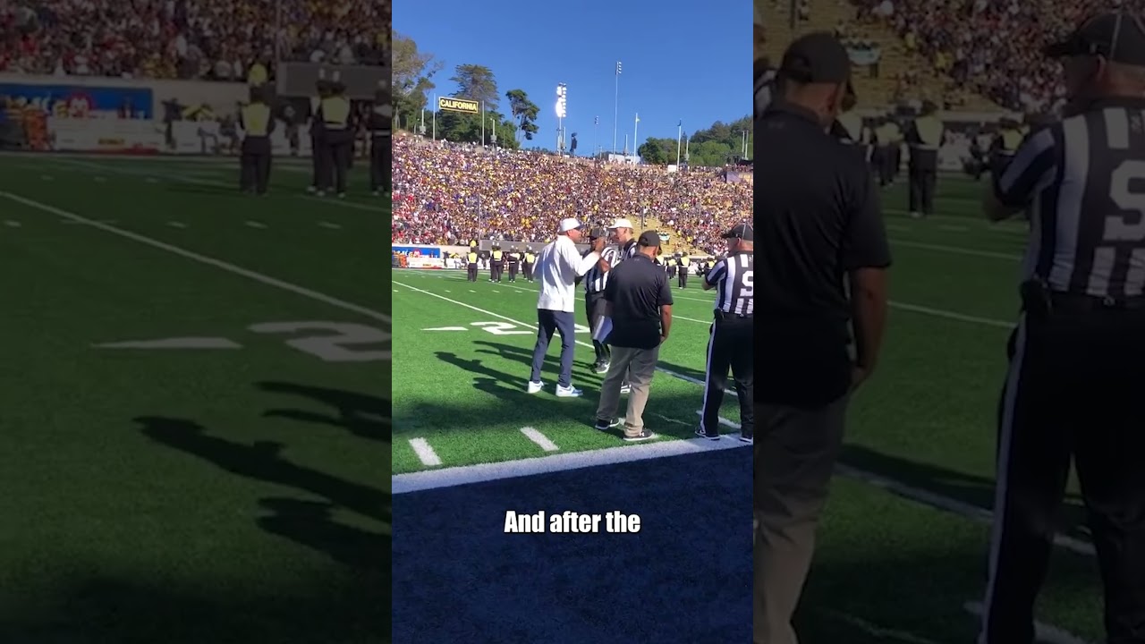The situation at halftime of the Cal vs. USC game was WEIRD 🤔 #shorts