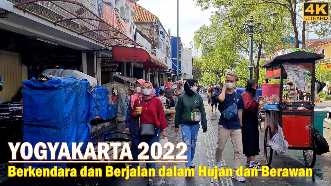 Malioboro & Yogyakarta 2022❗Driving & Walking Around Rainy & Cloudy Day at Jogjakarta City ⁉