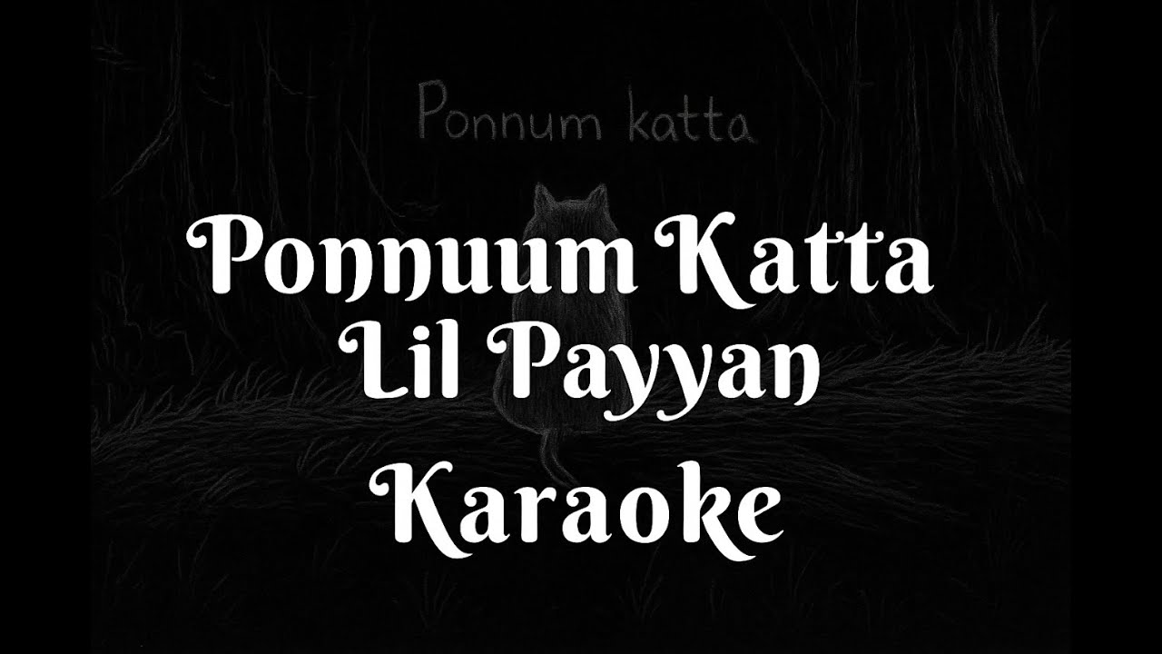 Ponnum Katta Karaoke with Lyrics Lil Payyan and Azwin