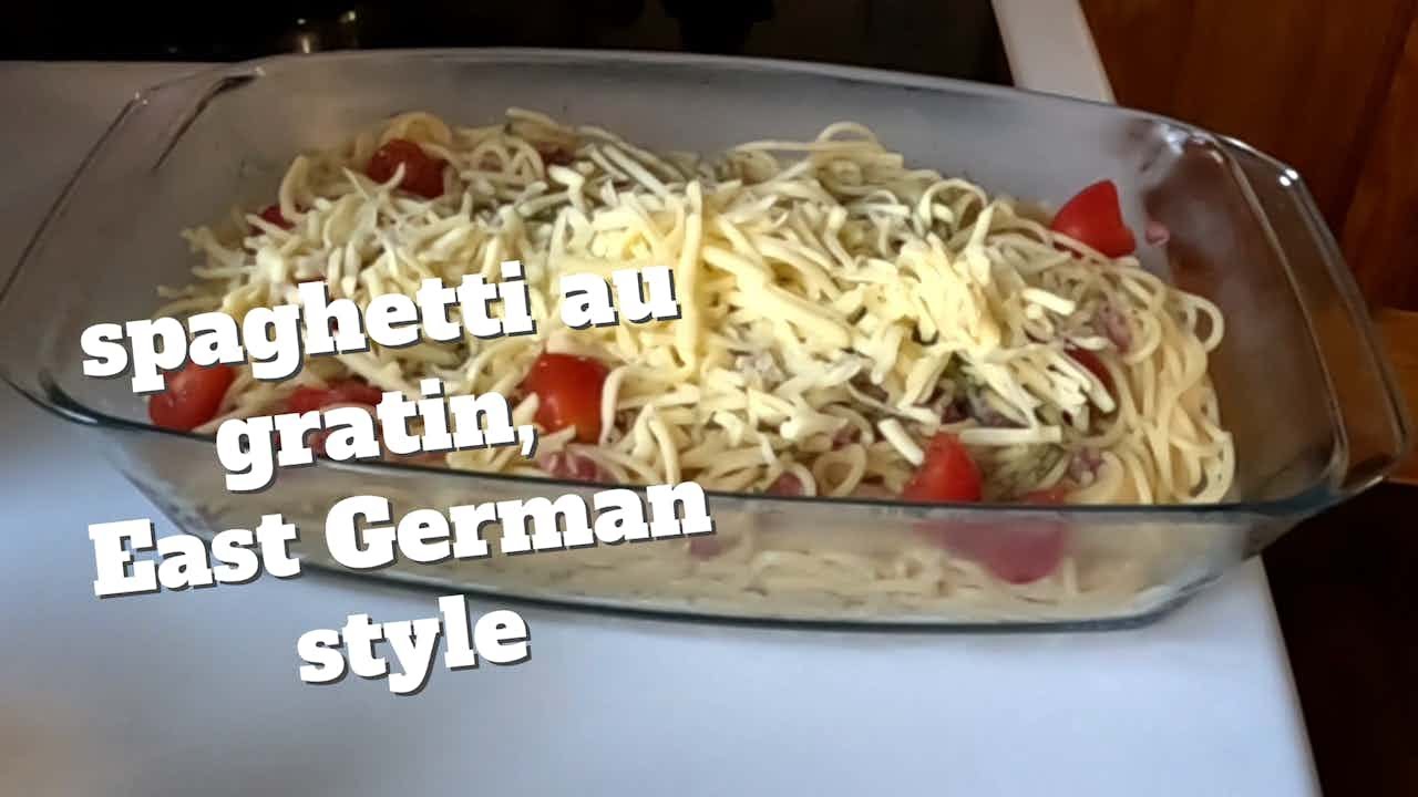 spaghetti au gratin, East German style😍✌️😮